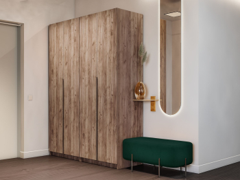 Распашной шкаф Локер 800+800 (Гармошка) 