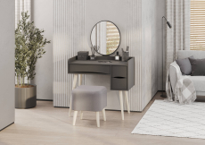 С зеркалом, Столик косметический Трюмо 4-25921