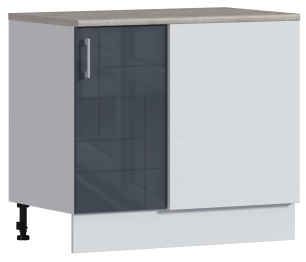 Неаполь шкаф 100 напольный угловой