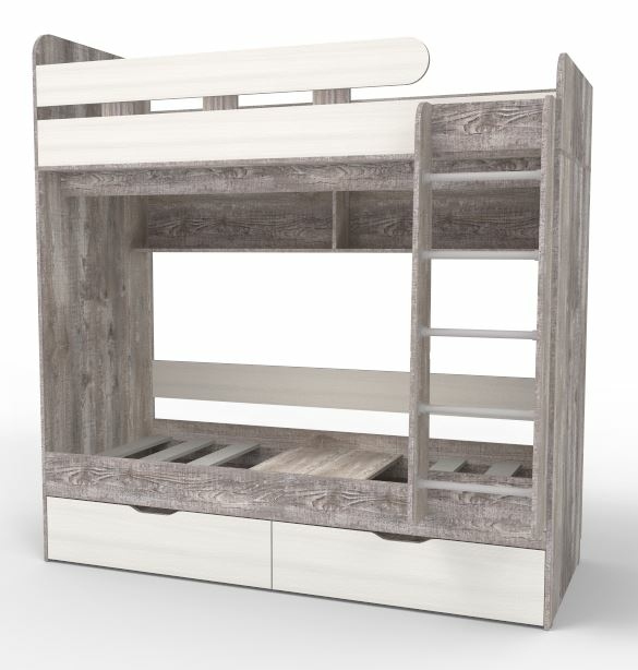 Для подростков, Двухъярусная кровать Юниор 5 80x160 Бетон