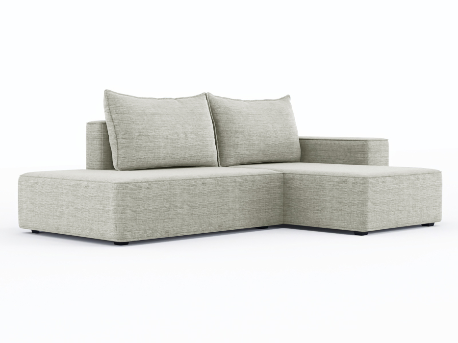 Диваны угловые в гостиную, Диван-кровать угловой Кензо еврокнижка, рогожка Люкс