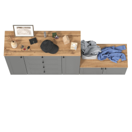 Комод Остин 16.221 с тумбой две дверки