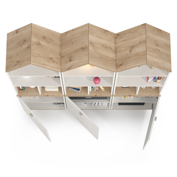 Детские комнаты, Набор из трёх комбинированных шкафов Эйп