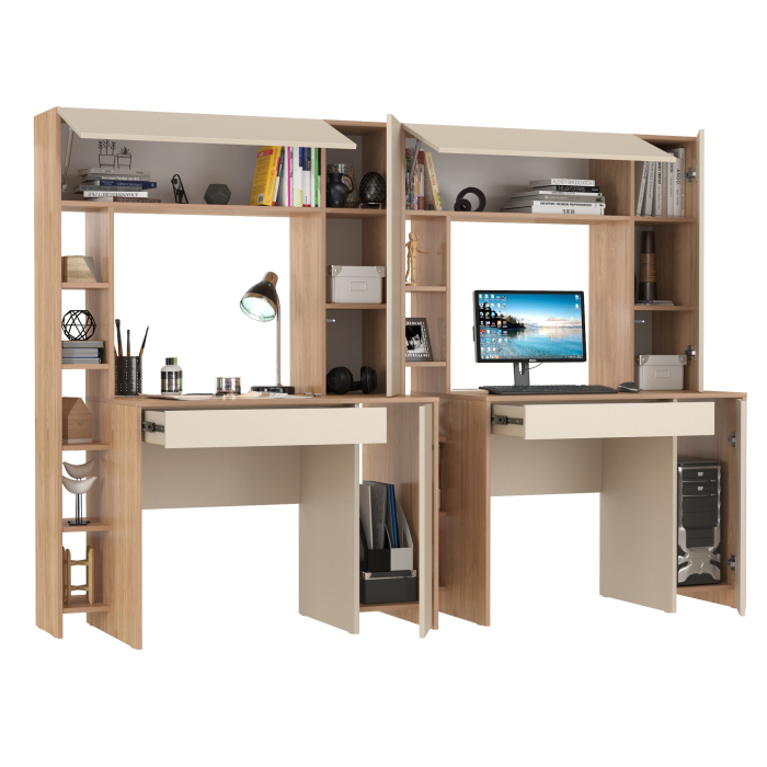 Прямые компьютерные столы, Комплект из рабочих столов Mobi Комфорт 12.71