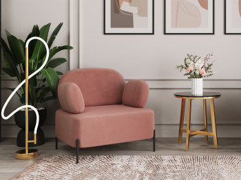 Кресло STOOL GROUP Кэнди с подлокотниками Велюр