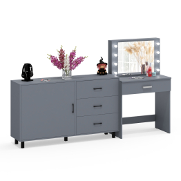 Комод ящики и дверка 122-1504 и туалетный столик с подсветкой СТ-4