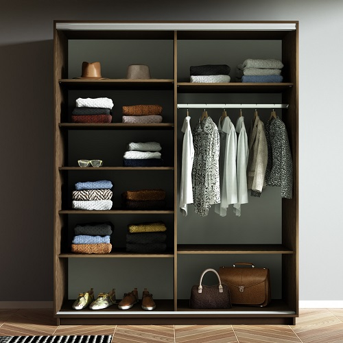 Шкафы-купе 2-х дверные, Шкаф-купе Прайм дуо Белый Глянец 2300 x 1200 x 570