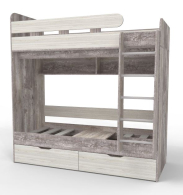 Для подростков, Двухъярусная кровать Юниор 5 80x160 Бетон