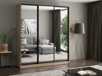 Шкаф купе 3-х дверный АЙСБЕРГ ЛОФТ 210 /зеркало