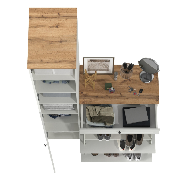 Прихожие, Обувница с пеналом для одежды Остин