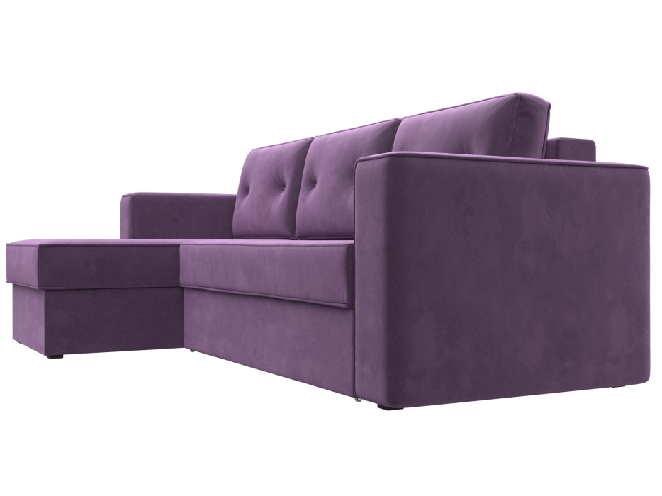 Диваны угловые в гостиную, Угловой диван Принстон левый угол, микровельвет