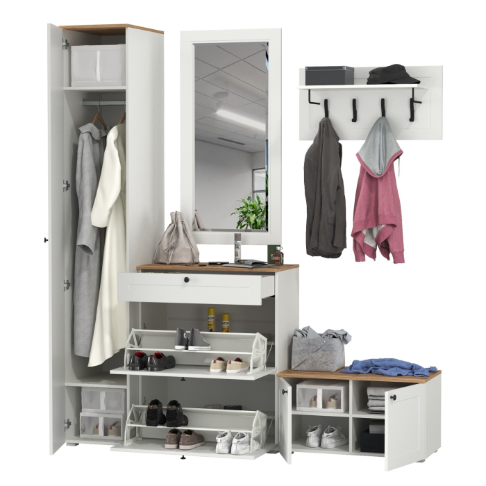 Прихожие, Набор мебели в прихожую Остин № 45