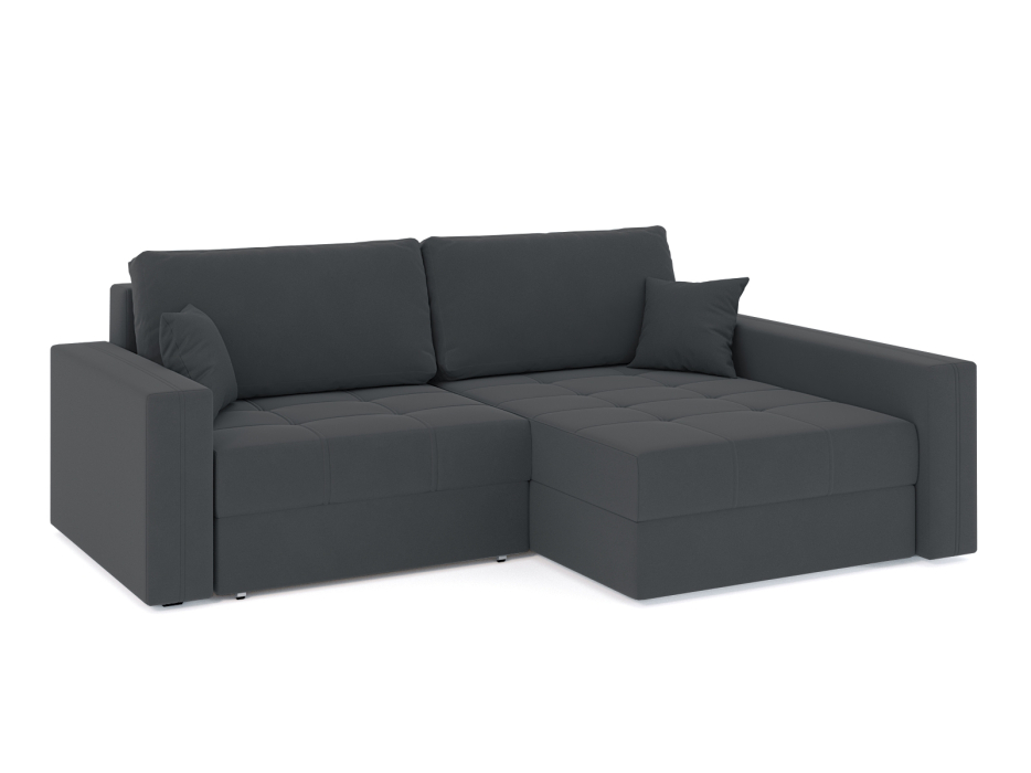 Диваны угловые в гостиную, Диван-кровать угловой Брест 2 секции еврокнижка, велюр