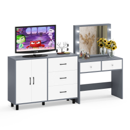 Комод 123-1204 и косметический столик с подсветкой СТ-5