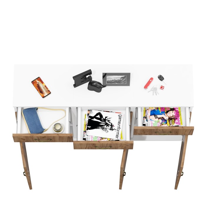 Домашние кабинеты, Три тумбы с дверками и ящиками Лидер-8.