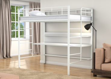 Кровать-чердак Амстердам 120 Белый