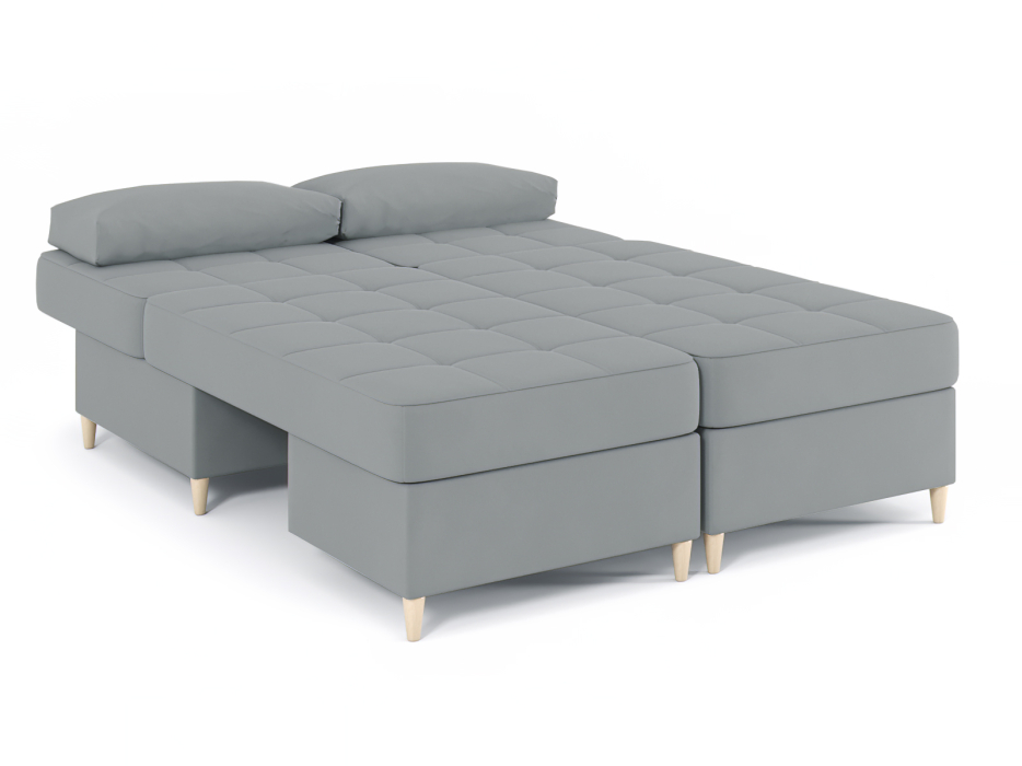 Диваны угловые в гостиную, Диван-кровать угловой Оливер 2 еврокнижка-трансформер, велюр