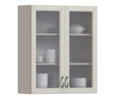 Сити, Сити шкаф навесной со стеклом 2 дв 80х92 см