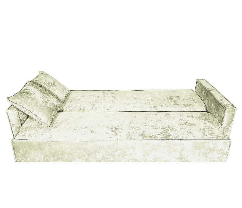 Диваны прямые, Диван-кровать книжка, Лофт с узкими боковинами 120, плюш