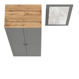 Шкаф две дверки в прихожую и зеркало Остин