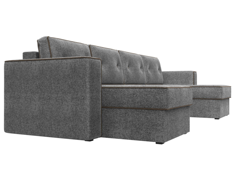 Диваны еврокнижки, П-образный диван Принстон, рогожка