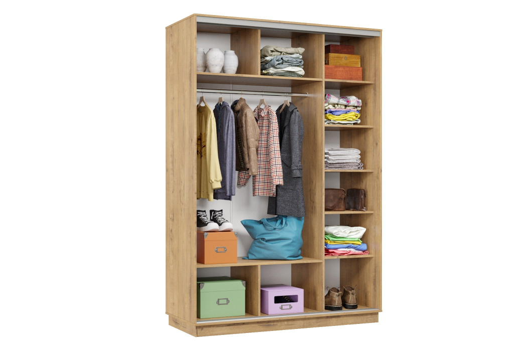 Шкафы-купе, Шкаф-купе Премьер Лайт 10 (05;05) двухдверный