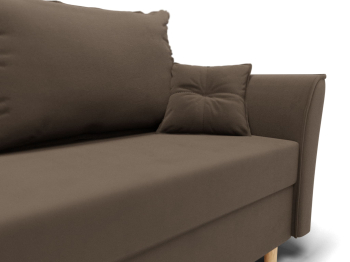 Прямой диван Наоми,еврокнижка,велюр