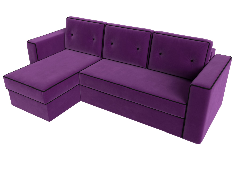 Диваны угловые в гостиную, Угловой диван Принстон левый угол, микровельвет