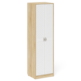 Шкаф две двери с обувницей и зеркалом П-6 № 11 МДФ фрезеровка ромб