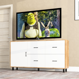 Комод широкий с дверкой и ящиками РВК 125-1704