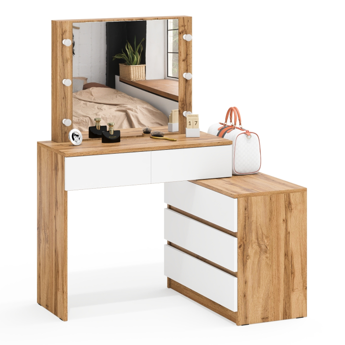 С зеркалом, Туалетный столик с подсветкой 110