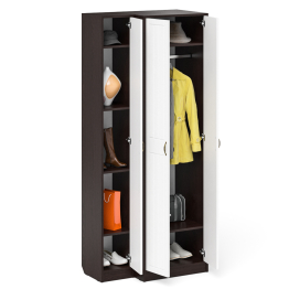 Пенал в прихожую и шкаф две двери П-6 МДФ фрезеровка прованс