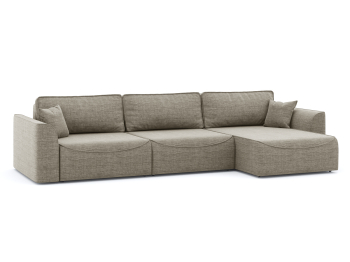 Диван-кровать угловой Рафаэль 3 секции еврокнижка НПБ, рогожка Люкс