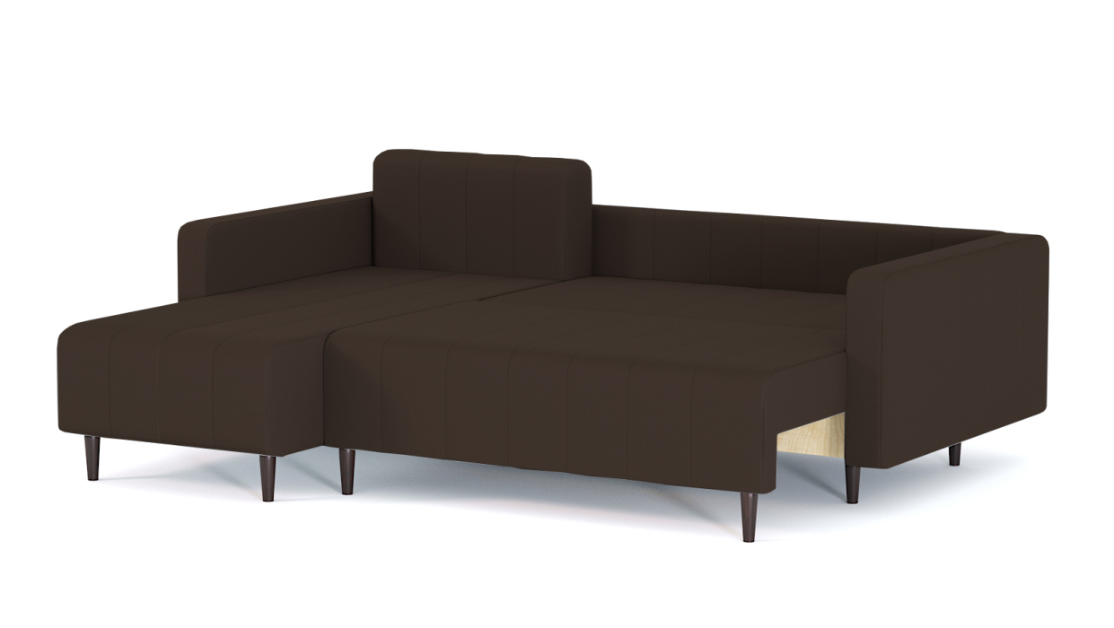 Диваны угловые в гостиную, Диван-кровать угловой Мартиника пантограф, велюр