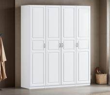Для одежды, Шкаф четырехдверный Макс 2000 мм, вариант №2 (ЛДСП/МДФ)