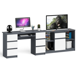 Тумба Мори 1204.1 и стол компьютерный Мори МС-2