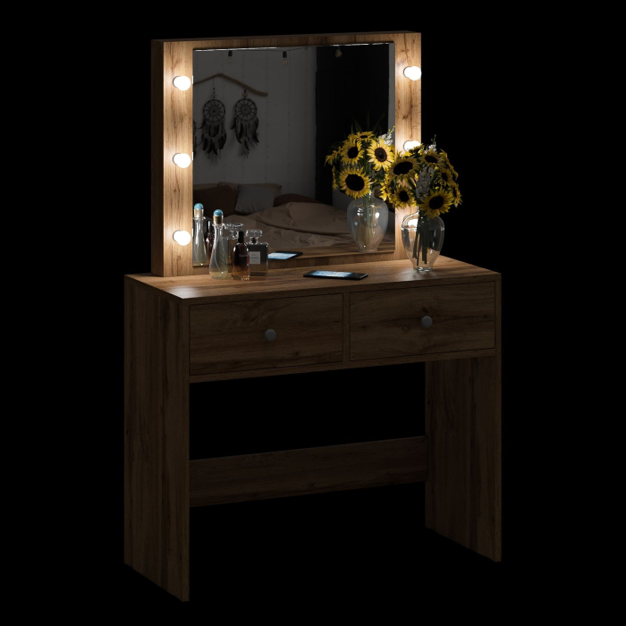 С зеркалом, Стол туалетный с подсветкой СТ-5