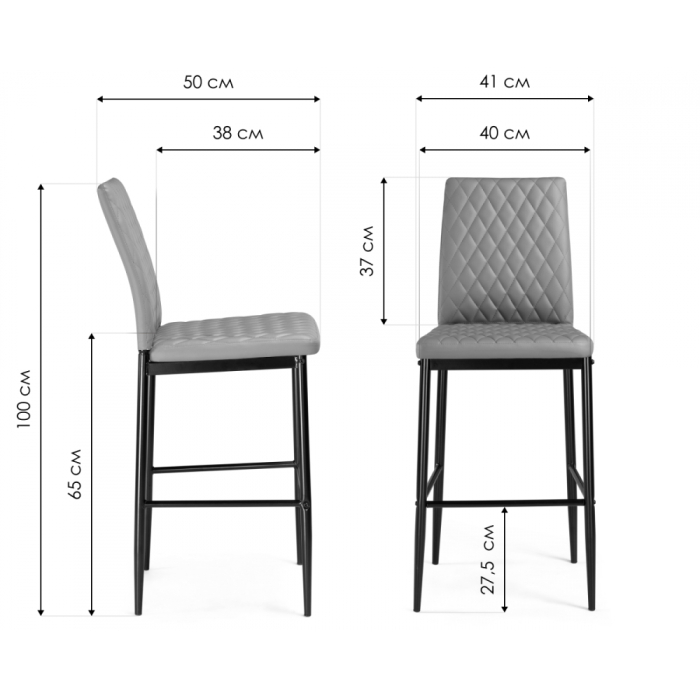 Стулья, Барный стул Teon black