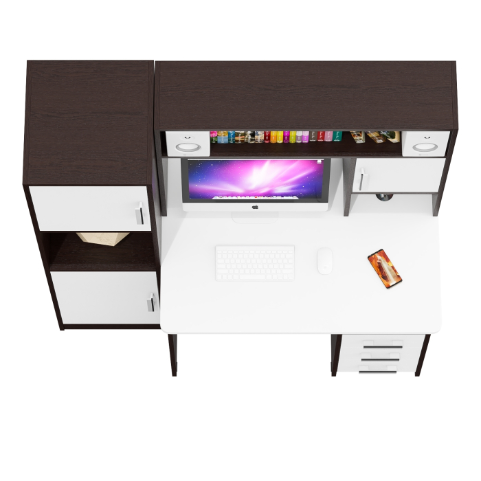 Прямые компьютерные столы, Компьютерный стол с колонкой СК-9