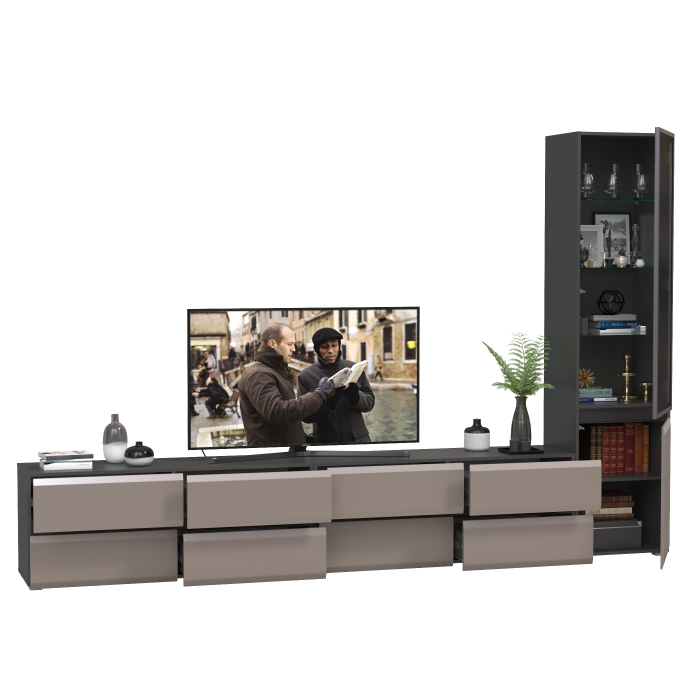 Стенки для гостиной, Стенка в гостиную модульная Сидней № 129