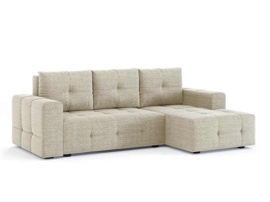 Диваны угловые в гостиную, Диван-кровать угловой Прадо, еврокнижка, рогожка Люкс