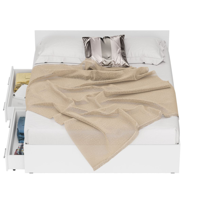 Кровати, Двуспальная кровать с ящиками Стандарт 1600 