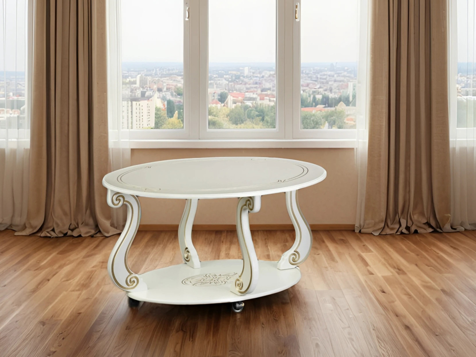 Кофейные столики, Стол журнальный Мебелик Овация (М) на колесах