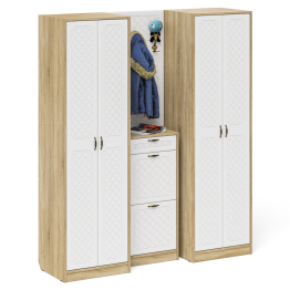 П-6 прихожая компоновка № 15 МДФ фрезеровка ромб