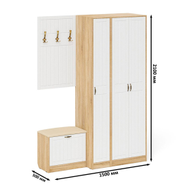 Мебель в прихожую П-6-500 № 47 фрезеровка прованс