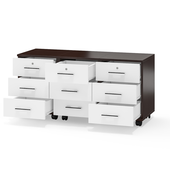 Детские тумбы, Три выкатных тумбы МД 3-02