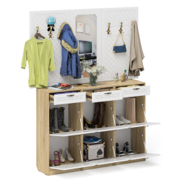 Прихожая П-6 № 6 МДФ фрезеровка ромб