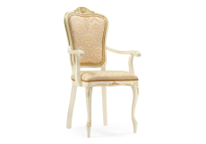 Стулья, Стул деревянный Руджеро патина золото ( с подлокотниками)