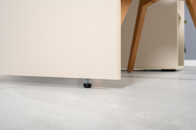 Набор для работы и учёбы из двух столов письменных Лайт 12.163 и двух серых кресел