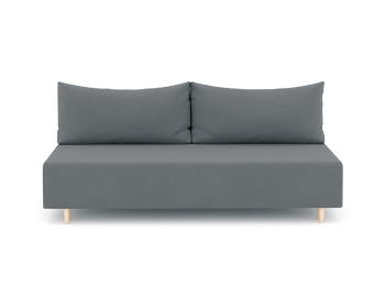 Диван-кровать еврокнижка Смайл без подлокотников, велюр